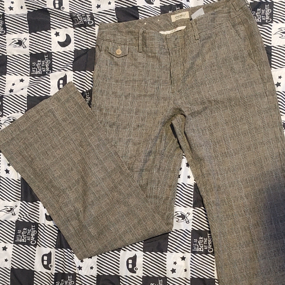 Men's Gray Checkered Pants